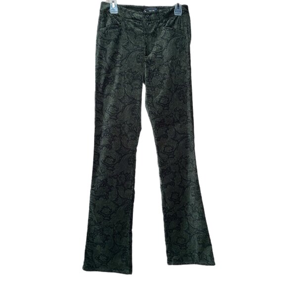 NWT Morris & Co x Paige Naomi Dark Forest MultiVelvet Flare Pants Sz 2 - 62% OFF